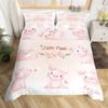 Lovely Baby Elephant Flowers Duvet Cover Set Cute Cartoon Animals Bedding Set Giraffe Quilt Cover Twin Full For Girls Boys Gift