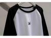 Plus Size 240 Jin Smiley Face Embroidered Raglan Long Sleeve Brushed Thermal Fleece Women's Fall/Winter Base Layer Top