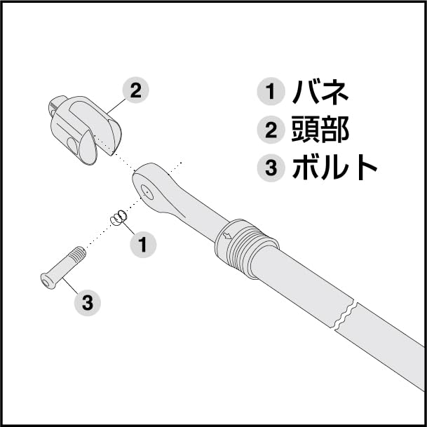 TONE Repair Kit for Telescopic Spinner Drive RK-NS4EH Handle, 12.7mm (1/2")