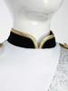 Boys Marching Band Uniform Stand Collar Long Sleeve Sequins Patchwork Color Block Design Epaulets Buttons Hat Set