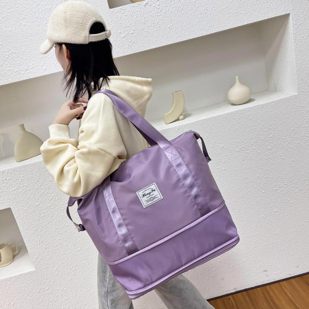 Double Expansion Short-distance Travel Bag Large-capacity Multi-functional Sports Fitness Bag Dry and Wet Separation Storage Bag Luggage Bag