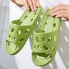 Bathroom Slippers Women Leaking Sandals Cheese Slides Summer Eva Shoes For Men Soft Anti-Slip Flip Flops Couples Indoor Slipper