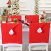 Chair Back Cover Christmas Kitchen Chair Slipcovers In Santa Hat Shape For Holiday Decoration Chair Covers