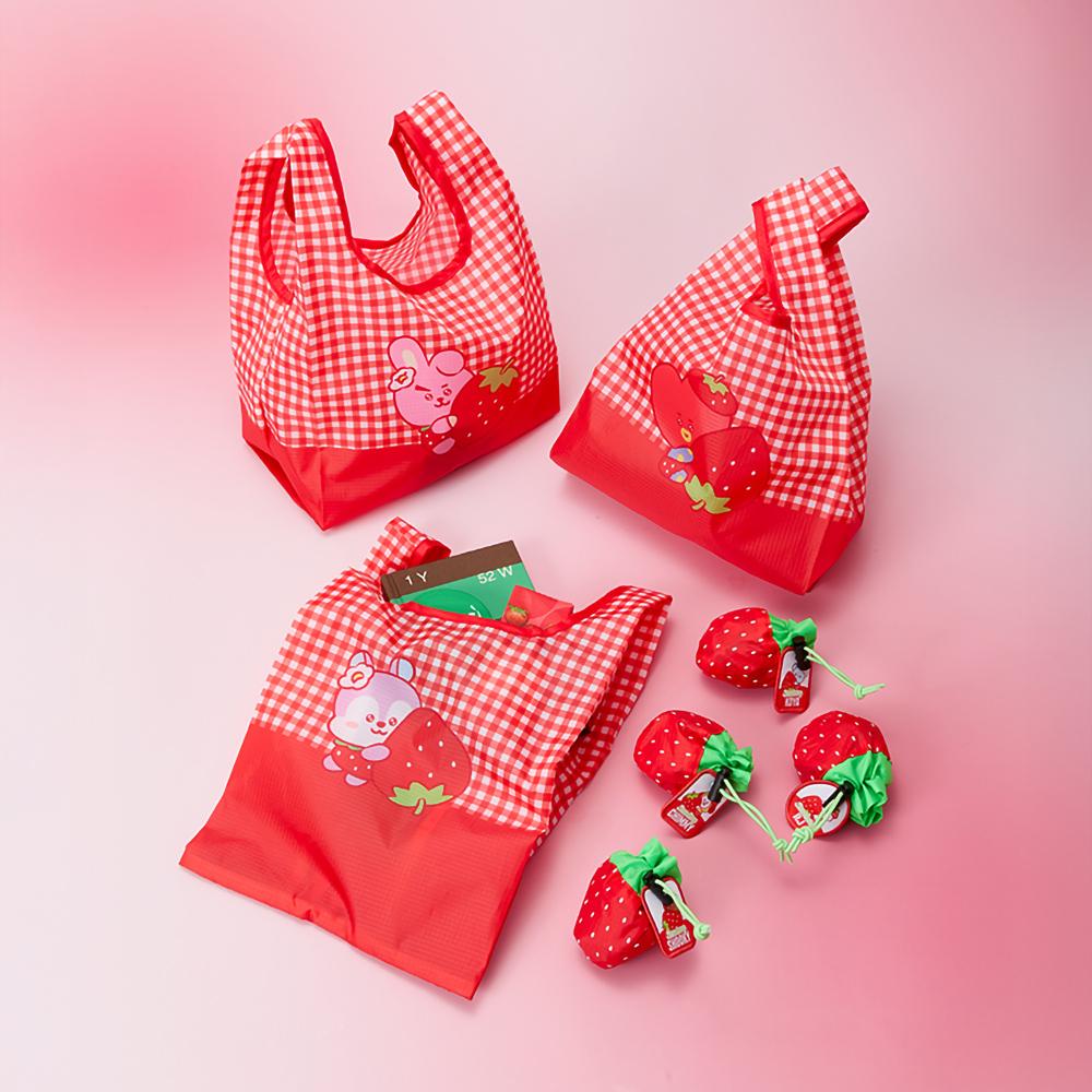 BT21 TATA Strawberry Party Pouch Market Bag