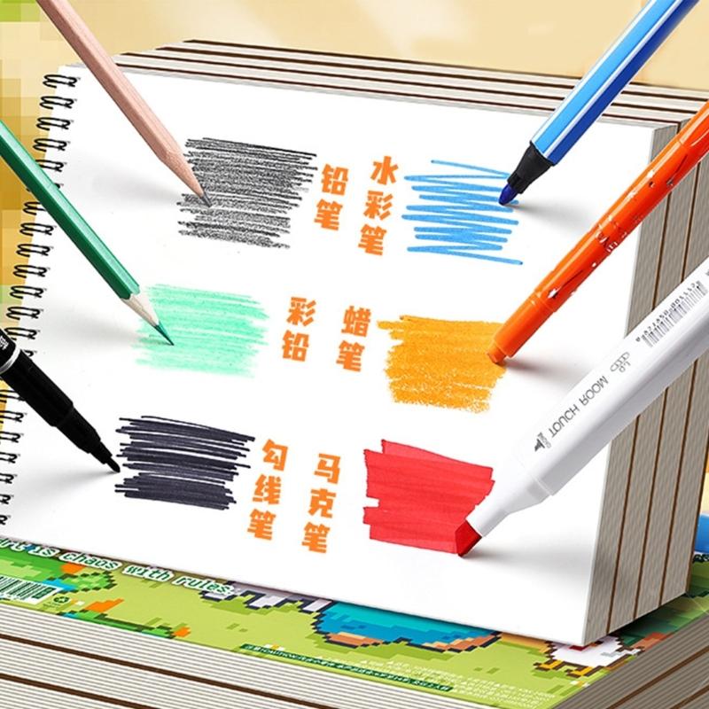 4 Pack Blank Sketchbook Set 50 Pages Each Thick Friendly Paper For Coloring Pencils Artists Students Craft Projects