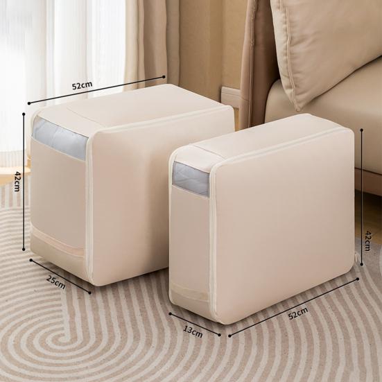 Self Compression Comforter Bag Large Capacity Quilt Storage Bag Washable Wardrobe Organizer with Mesh Viewing Window for Clothes Blankets Sweaters