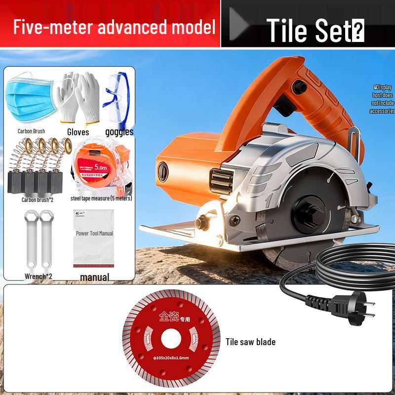 High-Power Multifunctional Handheld Electric Saw for Tile, Stone, Metal, and Woodworking