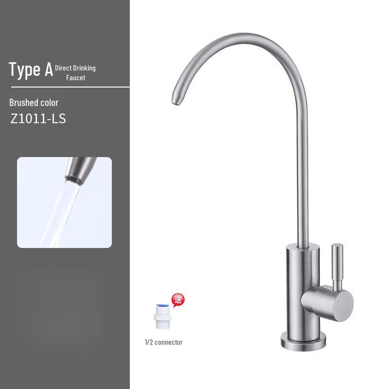 Junyu Gunmetal Grey 304 Stainless Steel Direct Drink Faucet