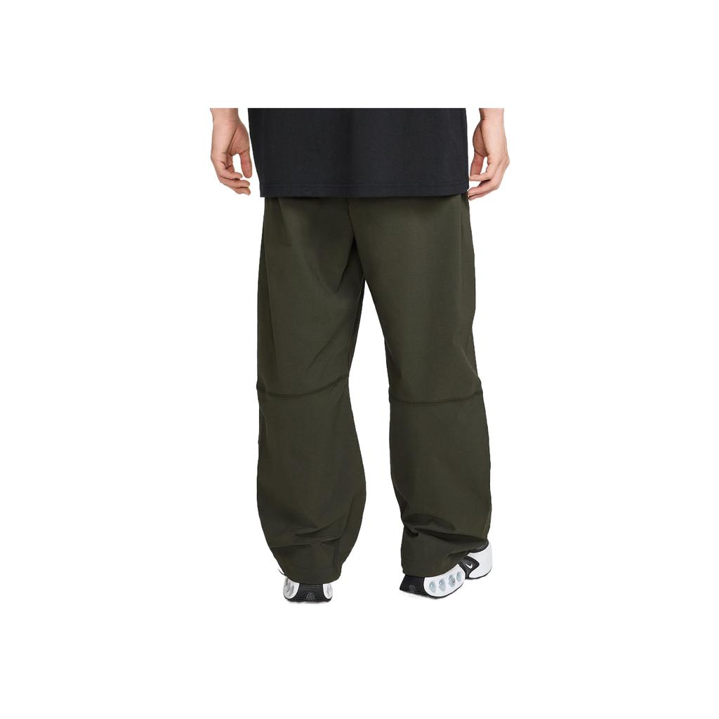 Nike Tech Solid Color Comfortable Fashionable Versatile Knitted Sports Pants Men Bottoms Redwood Black HM7159356