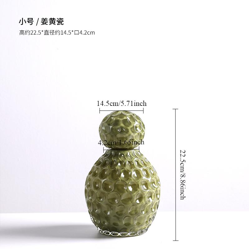 

Emboss Glass Vase with Lid Storage Tank Ornament Living Room Flower Arrangement Flower Vessels Hydroponic Vase Crafts Decorative