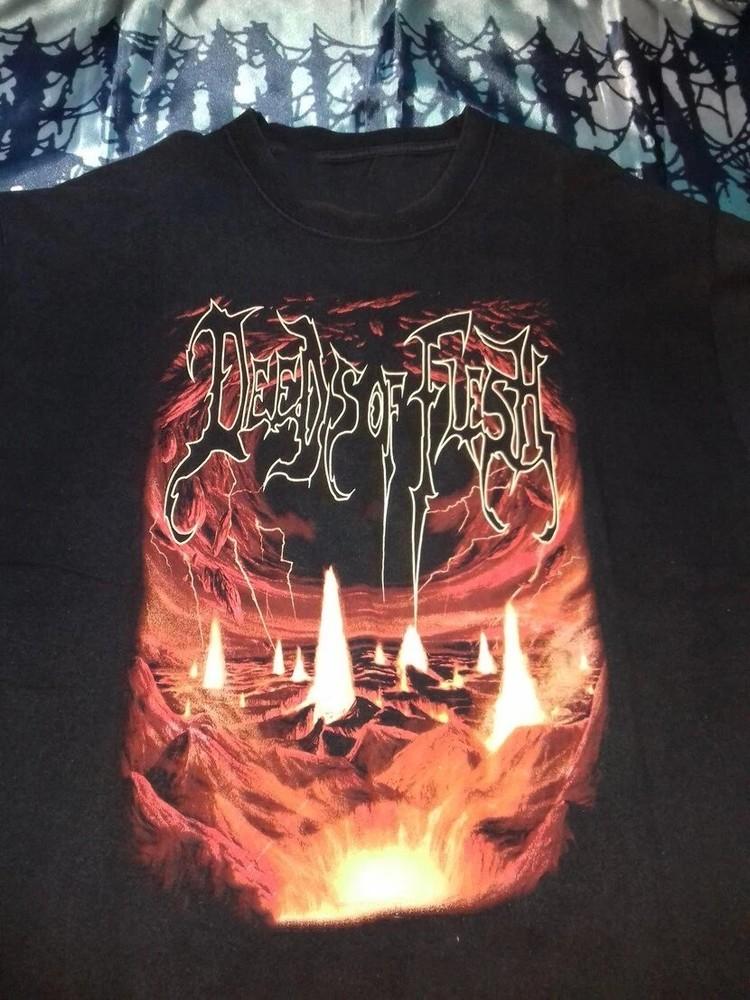 Deeds of Flesh Gift For Family Black T-Shirt Cotton All Size Unisex T-Shirt XXXXL