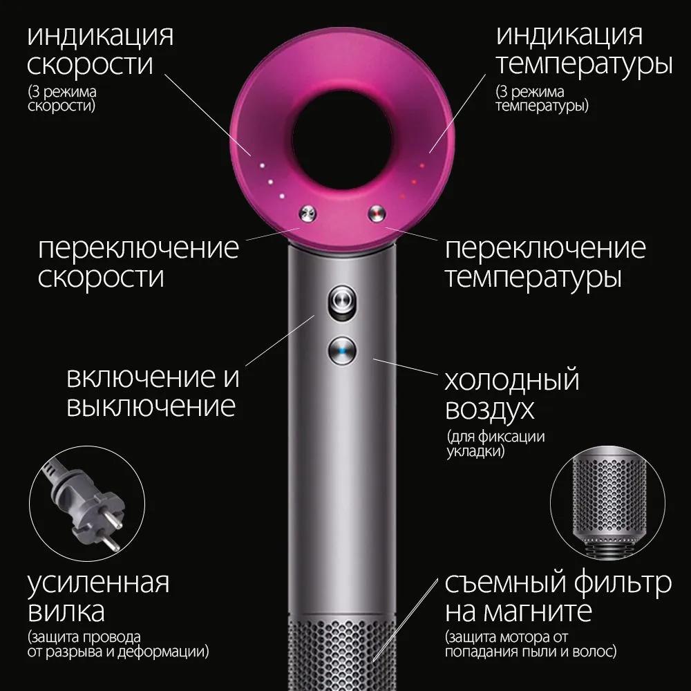 Fashion Professional Haartrockner Salon Starker, leistungsstarker heißer und kalter Wind Negativ-Ionen-Hammergebläse-Diffusor Elektrischer Haartrockner