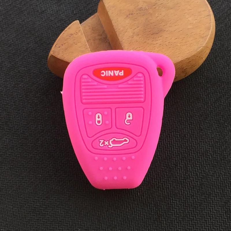 4 Buttons Silicone Flip Remote Key Case Shell For Dodge for Jeep Commander Grand Cherokee Chrysler Aspen 300 Fob Key