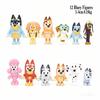 Bluey Anime Action Figures Bandit Chilli Bingo With Movable Joints Animation Dog Model Dolls Kids Party Favor Toys Birthday Present