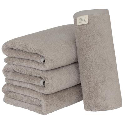 Towel Laboratory Bath Light Set of JapanTechnology [Volume Rich] #003 Towel, Gray, 4, Hotel-grade, Thick, Fluffy, Volume, High-speed Absorption,