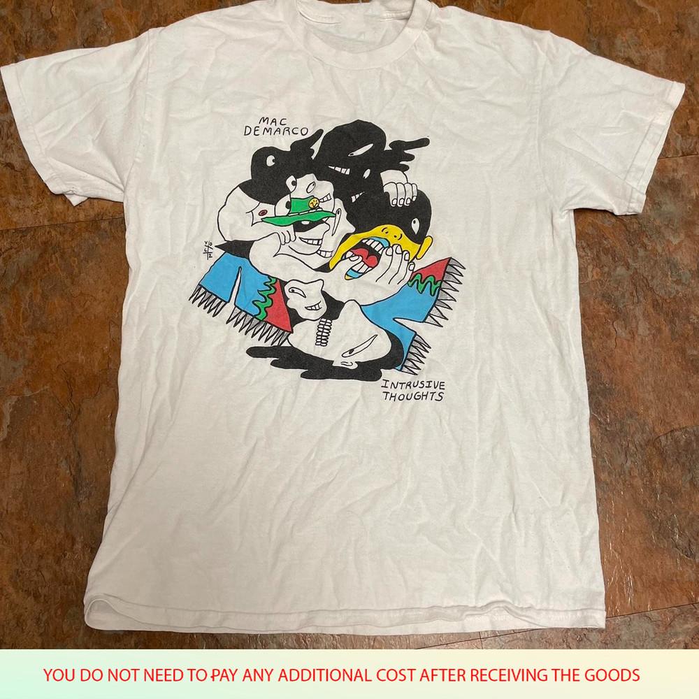

Rare Mac Demarco Intrusive Thought Cotton White S5XL Shirt BB500 Unisex T-Shirt XXXL