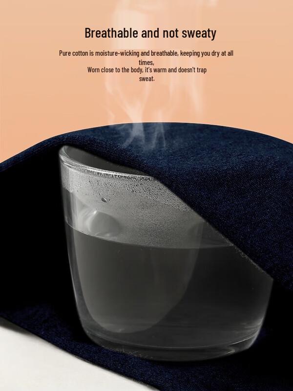 Septwolves Men's Cotton Round Neck Thermal Underwear Set