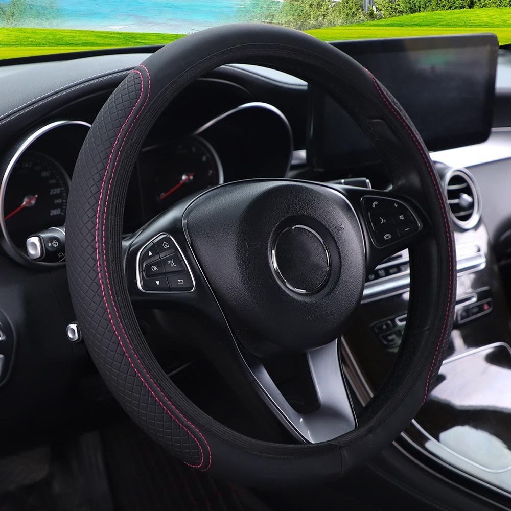 Facile Installazione 15 Coprivolante Auto Pelle Traspirante Antiscivolo