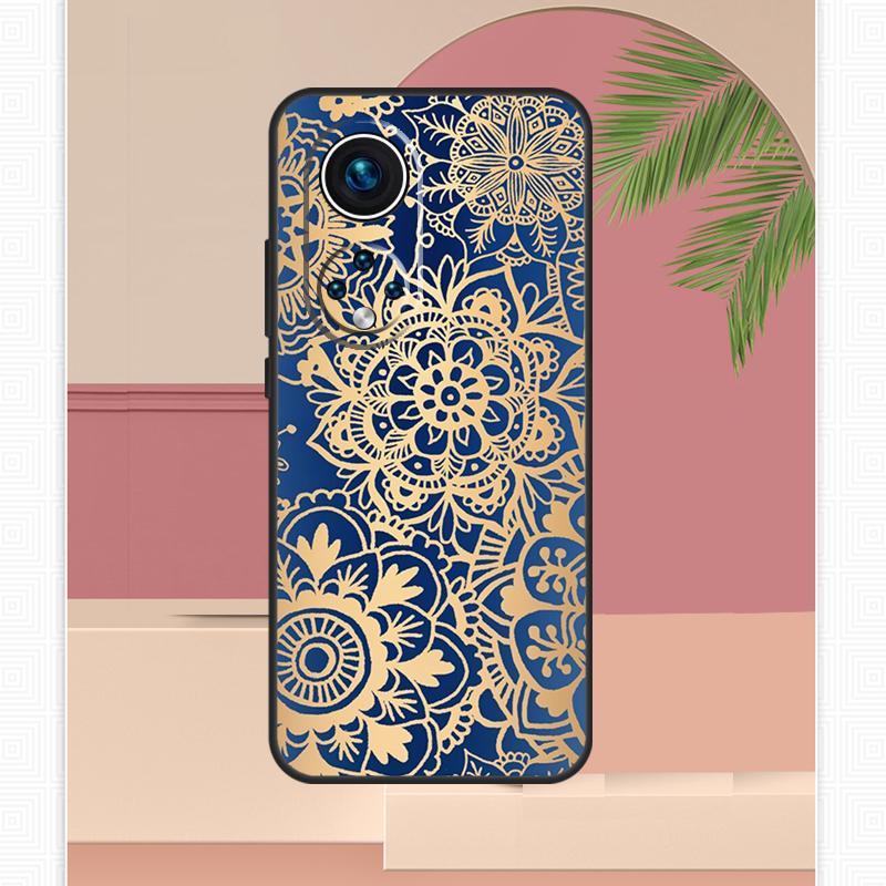 Elegant Mandala Floral Design Case For Honor Magic 7 Lite 5 6 8 Pro Honor 400 200 X9c X9b X9a X8b X8a X8c 50 70 90 Cover