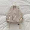 Schoolbag Minimalist Casual Wind Soft Mist Milk White Tone Folded Drawstring Schoolbag Cool Atmosphere Daily Commuter Versatile Backpack