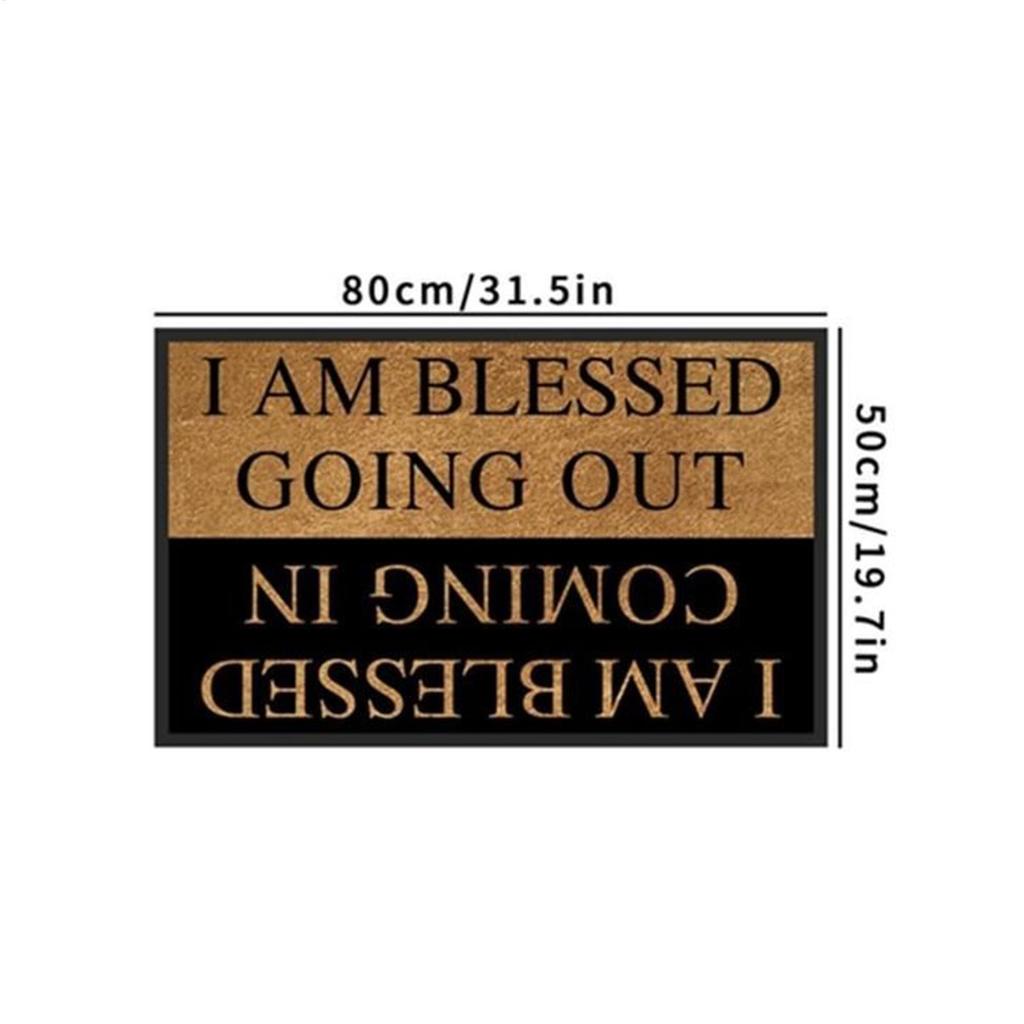 Front Door Rug Outside Door Mats Heavy Duty Doormat With Greeting Message For Porch Apartment Patio Garage Indoor Kitchen Garden