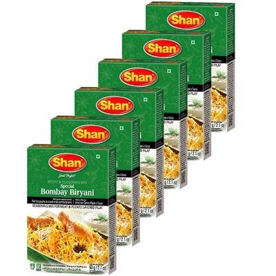Shan Special Bombay Biryani Masala, 60 G, 6 Pack