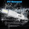 2Pcs 2000Lm H1 Led Headlight Bulb Car Head Fog Light 6000K White 12V-24V Super Bright,Plug And Play Fanless