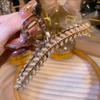 Elegant Rhinestone Acrylic Hair Claw Clip - Women's High-End Temperament Accessory