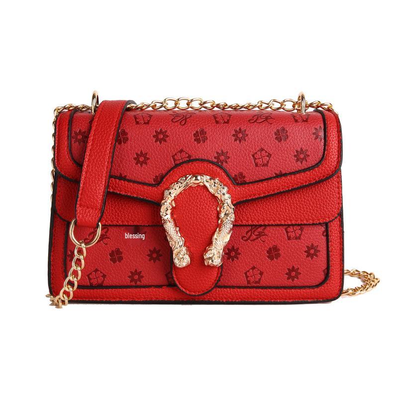 

Трендовая женская сумка кроссбоди в стиле ретро с цветочным принтом 2025 - Стильная, универсальная, роскошная на плечо One Size красный