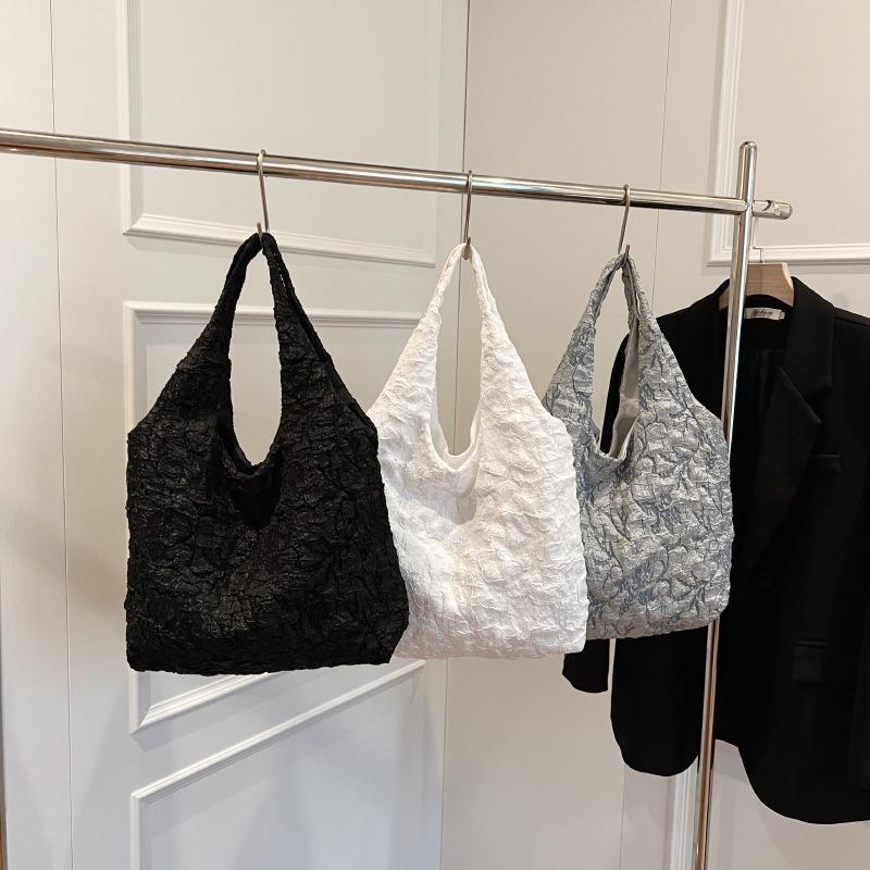 Neue modische und vielseitige Damen-Umhängetasche Muster Handheld Unterarmtasche einfacher Retro-Stil Textur große Kapazität Tragetasche