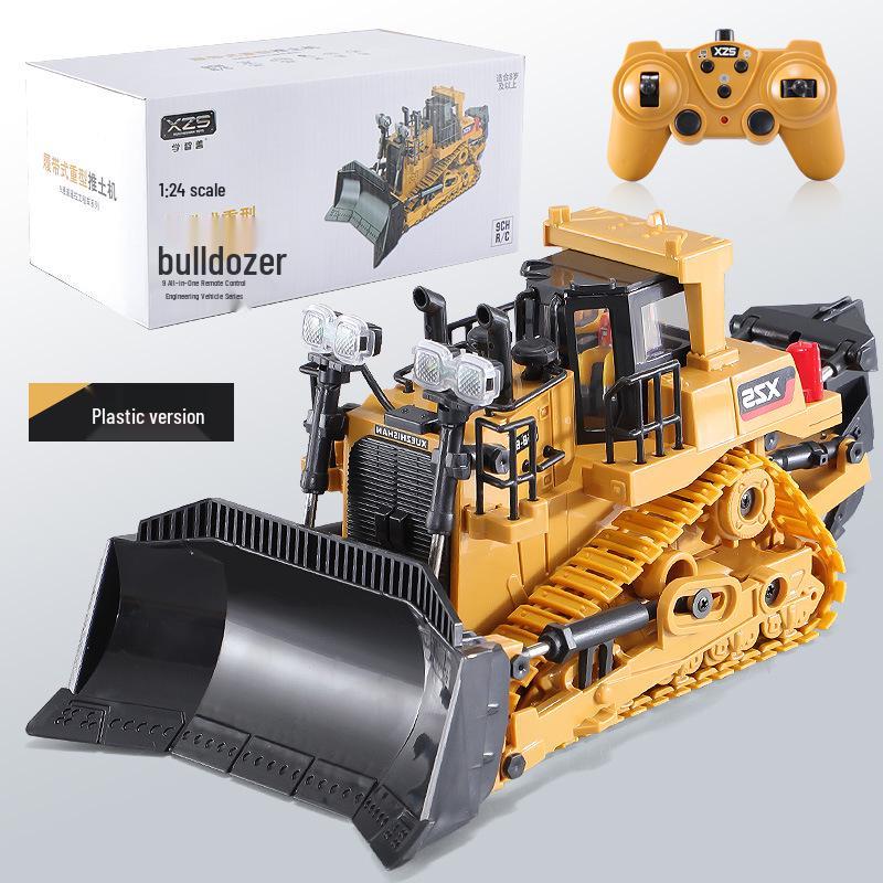 Alloy Remote Control 2.4G Excavator Bulldozer & Dump Truck Set for Kids