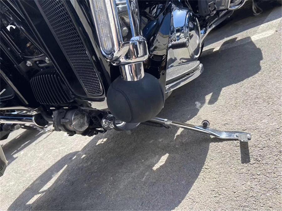 2PCS Motorcycle Crash Bar Guard Ball Black Rubber Protector Squeeze On 24mm-32mm