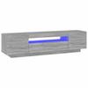 vidaXL TV-Schrank mit LED-Leuchten Grau Sonoma 160x35x40 cm