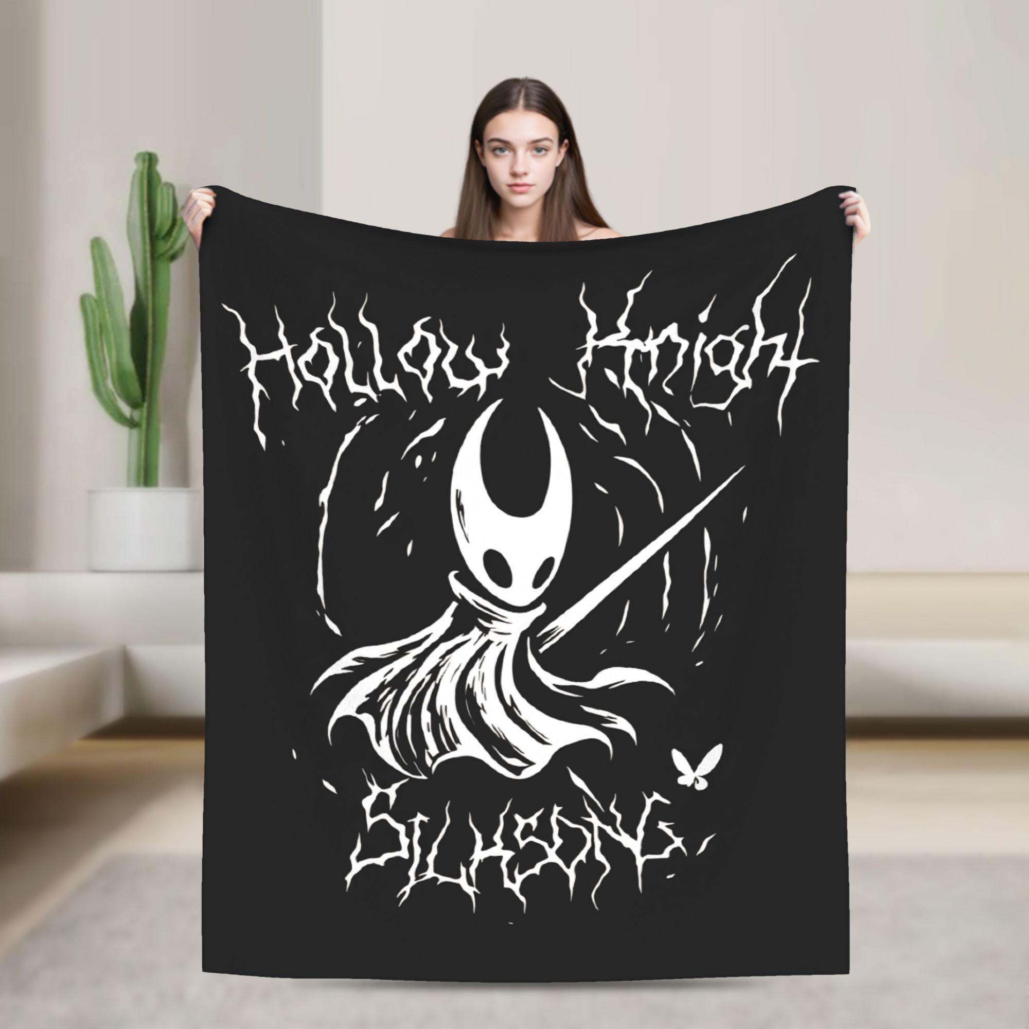 

Hollow Knight Silksong Flannel Blankets Winter Warm Bedding Throws Home Decor Street Trend Bedspread Sofa Bed Cover 75cmx90cm чёрный