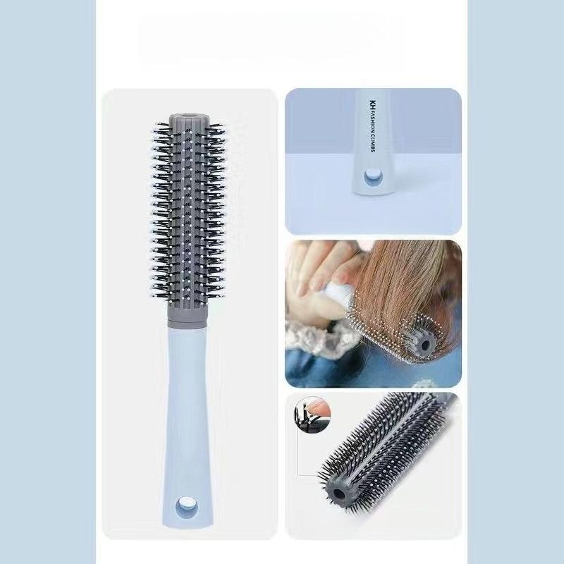 Black and Gold Anti-Static Hair Brush Set with Massage Function for Curly Hair Care