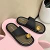 New Set of Toe Cool Slippers Women's Fashion Summer Versatile Flat Bottom Niche Casual Beach Shoes Women