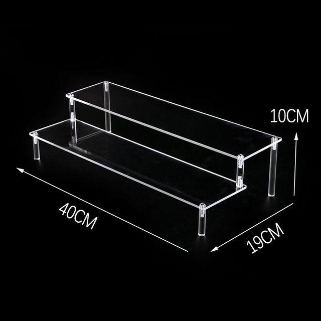 1-5 Tier Acrylic Display Stand,Clear Display Riser Rack for Cupcake,Perfume Doll Décor and Organizer Amiibo Funko POP Figures