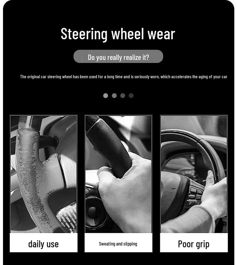 Geely Xingyuan Ultra-Thin Non-Slip Steering Wheel Cover, All-Season Universal Fit