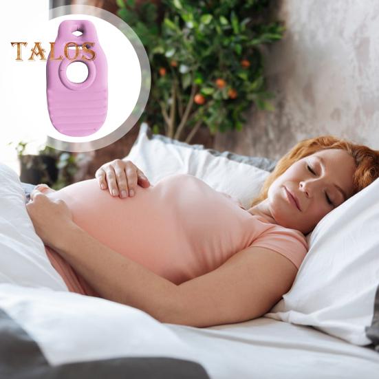 Saltea gonflabilă pentru yoga gravide, ergonomică, din PVC, suport pentru dormit, cu gaură, etanșă, pentru ameliorarea durerii de sarcină, pernă cu aer pentru tot corpul