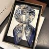 2025 Design Fashion Square Silk Scarf Women Hairband Printed Small Satin Shawls Foulard Neckerchief Female Headbands Bandana