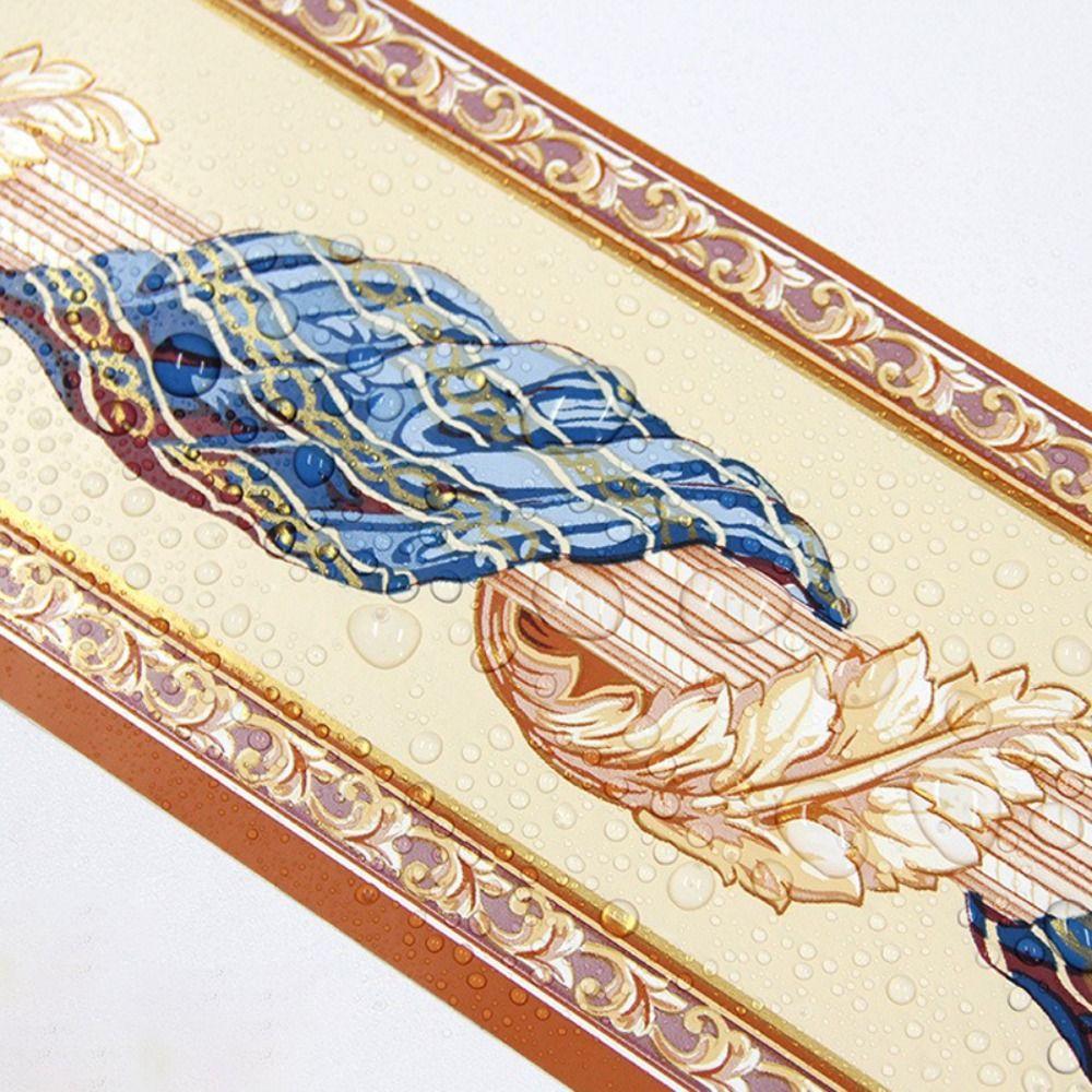 Self Adhesive Floor Tile Decal Door Frame Corner Wallpaper Home Decor Waist Line