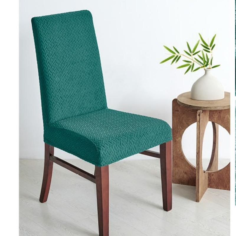 Thickened Waterproof Slanted Chair Cover Universal Home Dining Chair Cover Elastic One-piece Dining Table Chair Cover Backrest Cushion