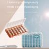 Portable 21/28-Compartment Weekly Pill Box Travel Mini Pill Box 7-Day Weekly Pill Box, Large-Capacity Divided Pill Organizer