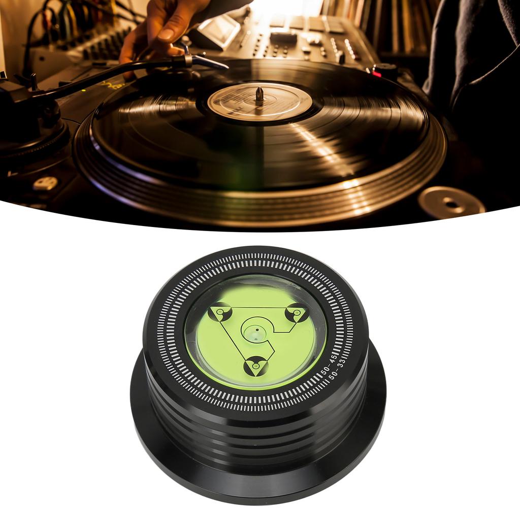 Record Weight Stabiliz Professional 50Hz 45rpm Turntable Disc Stabiliz with and Speed Measurement