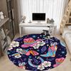 1pc Cowboy Boots Office Round Rug, Non-slip, Soft and Durable Office Rug for Interior Decoration, Perfect for Office,Decoration yy260204017