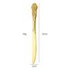 European Style Stainless Steel 4pcs Dinnerware Set - Retro Hollow Design Gold Spoon, Fork and Royal Steak Knife for Home Decor