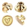 Valentine's Day Love Leaves Heart Wax Seal Stamp 25mm Removable Brass Head For Decorating Invitations Greeting Gifts Envelopes