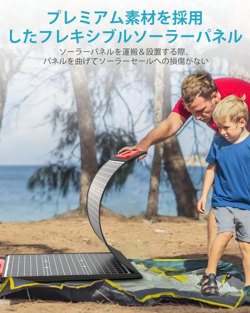 and ELECAENTA 200W Solar Lightweight XT60 MC4 DC8020 Anderson 3M XT60 Flexible ETFE Solar Flexible Solar High Conversion Slim and Portable Power