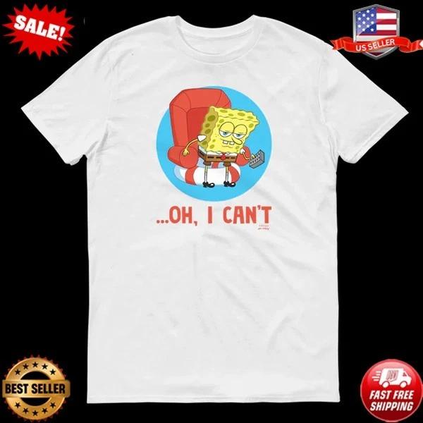 

SpongeBob SquarePants Oh, I Can t Meme Adult Short Sleeve T-Shirt, S-5XL XL