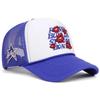 lip print 3D embroidery women men outdoors  baseball cap Summer shading breathability Hip hop mesh cap trucker hat